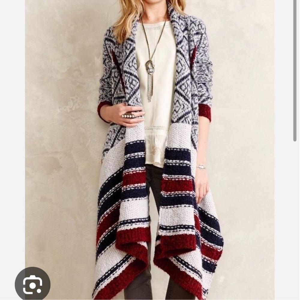 Anthropologie Sleeping on Snow Cardigan Sweater